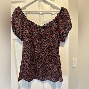 Reformation rose blouse